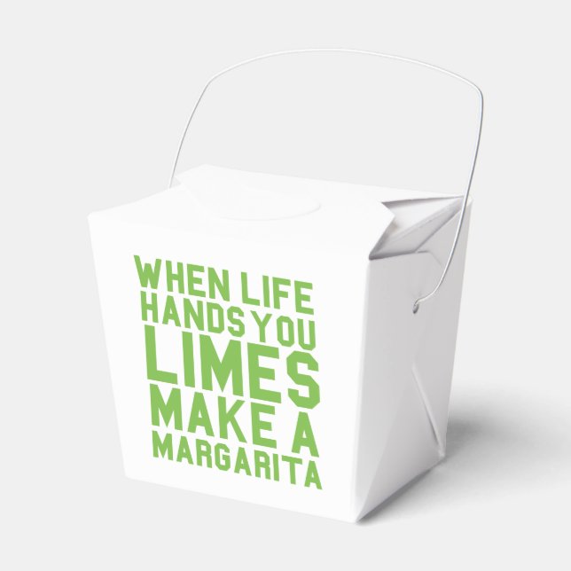 When Life Hands you Limes Make a Margarita Favour Box (Front Side)