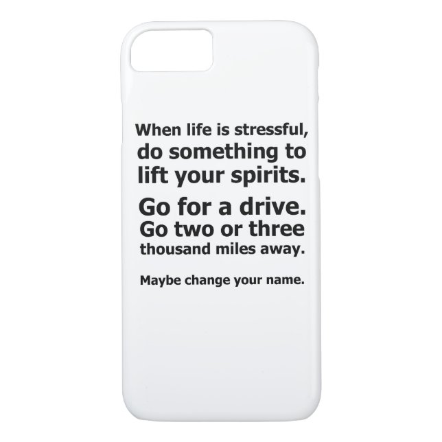 When Life is Stressful Case-Mate iPhone Case (Back)