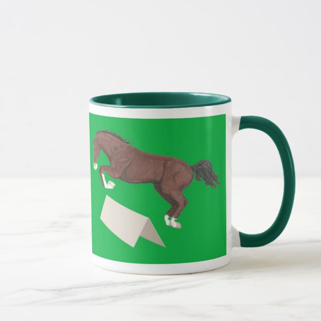 When Life is Tough Keep on Jumping Horse Mug (Right)