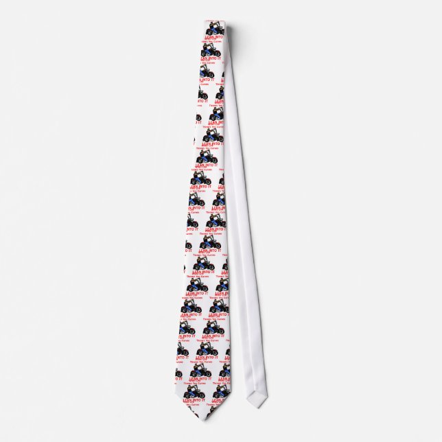 When Life Throws You Curves Lean Into It Tie (Front)