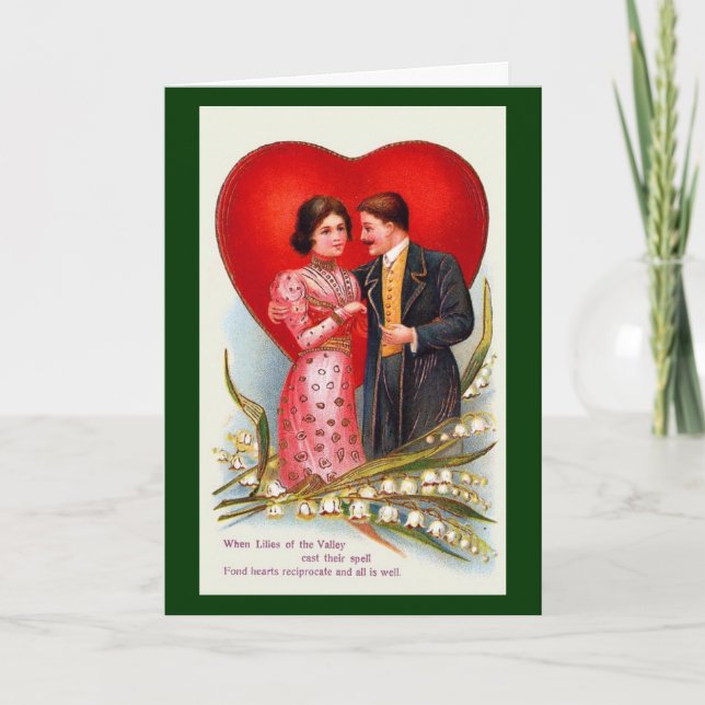 When Lilies of the Valley Cast Their Spell Holiday Card (Front)