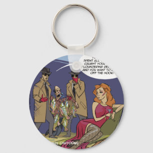 When Men Flounder Funny Key Ring