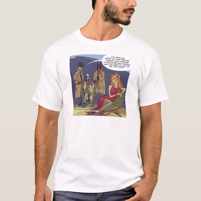 When Men Flounder Funny T-Shirt (Front)