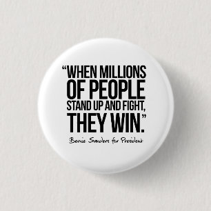 When Millions of People Stand up - Quote 3 Cm Round Badge