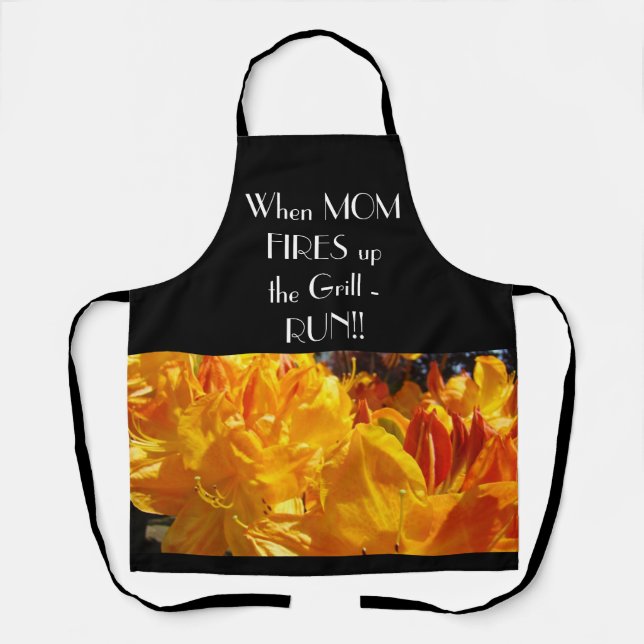 When Mum Fires up the GRILL - Run Apron Fun (Front)
