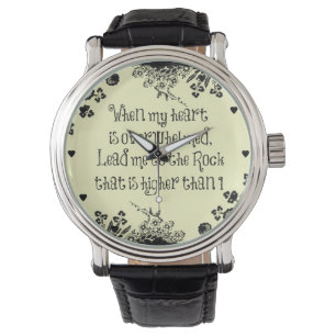 When My Heart is Overwhelmed Bible Verse Watch