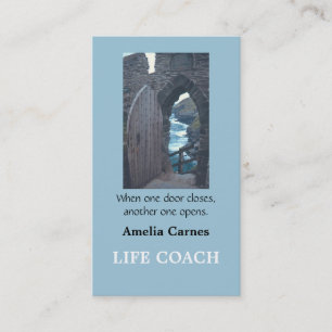 "WHEN ONE DOOR OPENS. . . .  " Business Card