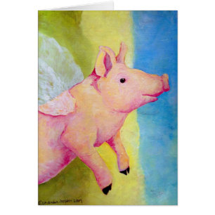 When Pigs Fly Card