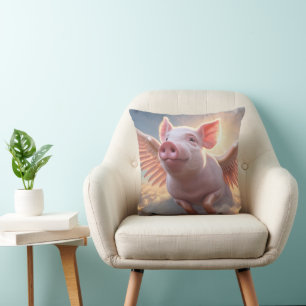 When Pigs Fly Cushion