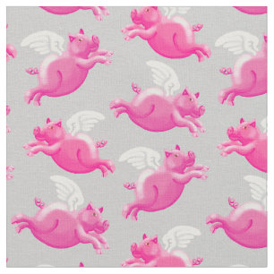 When pigs fly fabric