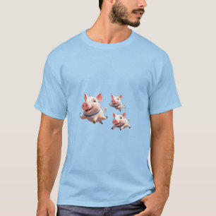 When Pigs Fly Funny Winged Pigs T-Shirt