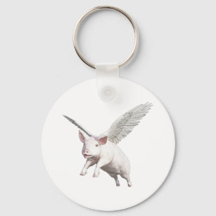 When Pigs Fly Key Ring