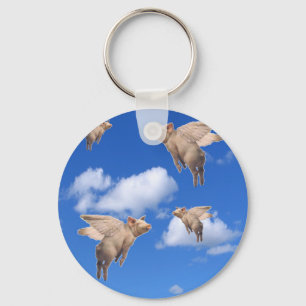 When Pigs Fly Key Ring
