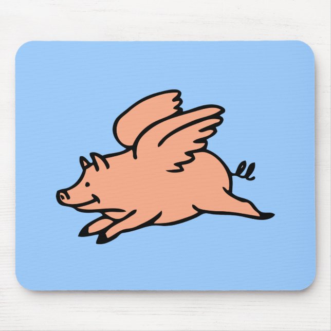 When Pigs Fly Mousepad (Front)