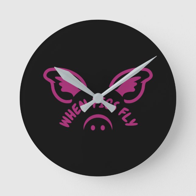 When pigs fly round clock (Front)