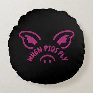When pigs fly round cushion