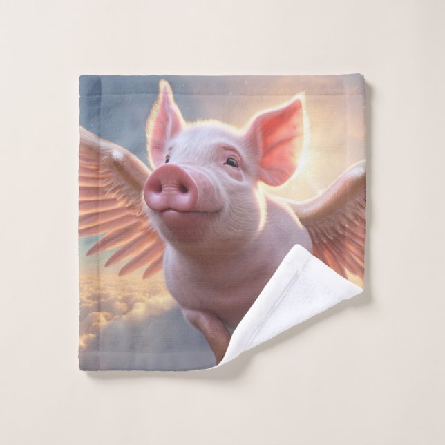 When Pigs Fly Wash Cloth (Wash Cloth)