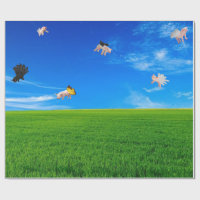 When Pigs Fly Wrapping Paper