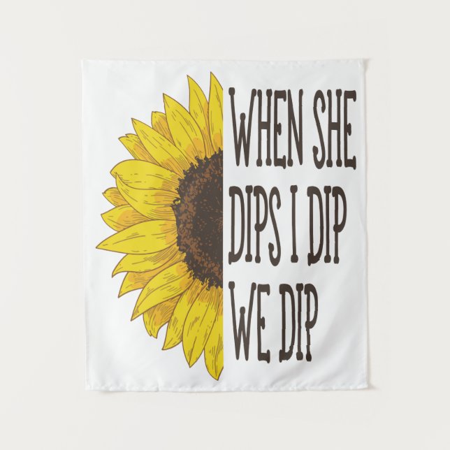 When She Dips I dip We Dip, Mummy And Me Tapestry (Front)