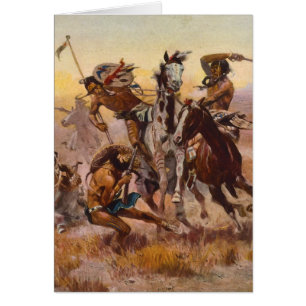 When Sioux and Blackfeet Met by Charles M. Russell