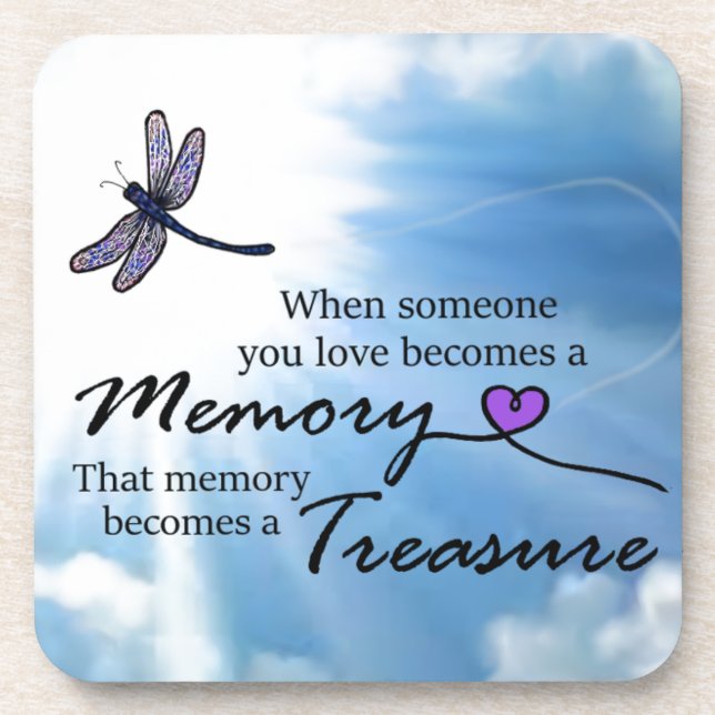 When someone you love, dragonfly coaster (Front)