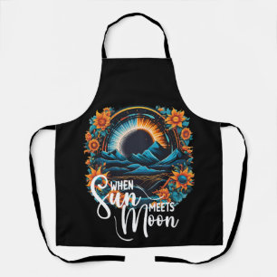 When Sun Meets Moon, Total Solar Eclipse 2024 Apron