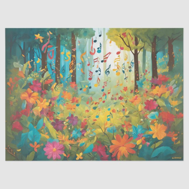 When The Forest Sings Tissue Paper (Front)