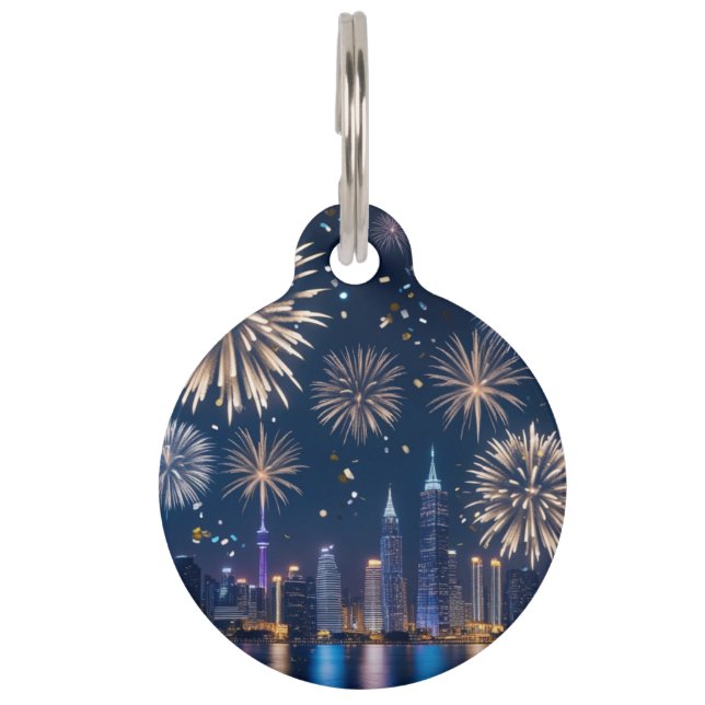 When the Lights Begin to Fall Pet Tag (Front)