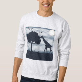 When the Moon Whispers to the Giraffe Sweatshirt