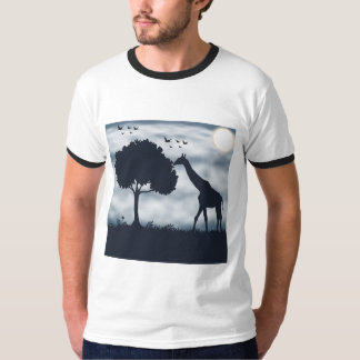 When the Moon Whispers to the Giraffe T-Shirt