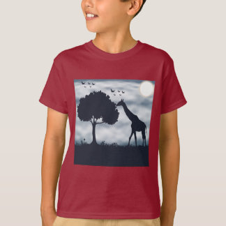 When the Moon Whispers to the Giraffe T-Shirt