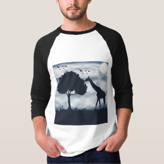 When the Moon Whispers to the Giraffe T-Shirt
