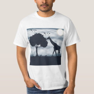 When the Moon Whispers to the Giraffe T-Shirt