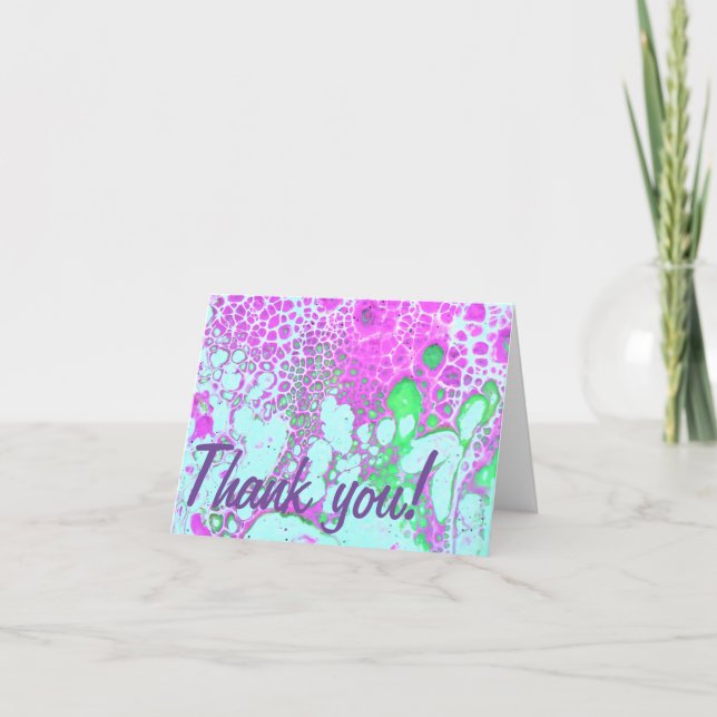 “When the pastel garden blooms” Thank You Card (Front)