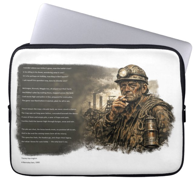 When the Pits Fell Silent Laptop Sleeve (Front)