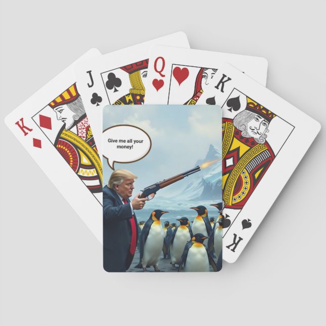 When the President is stupid  Playing Cards (Back)