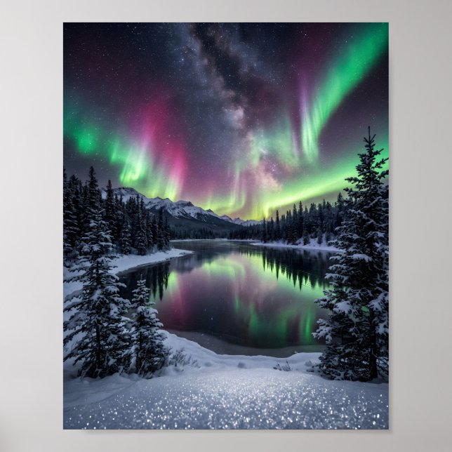 When the Sky Paints Itself in Celestial Fire Poster (Front)