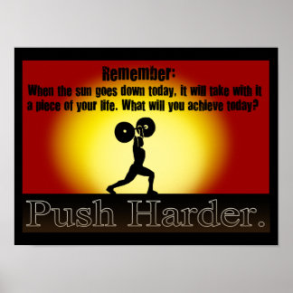 "When The Sun Goes Down" Inspirational Poster