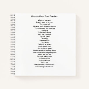 When the Words Come Together- Journal
