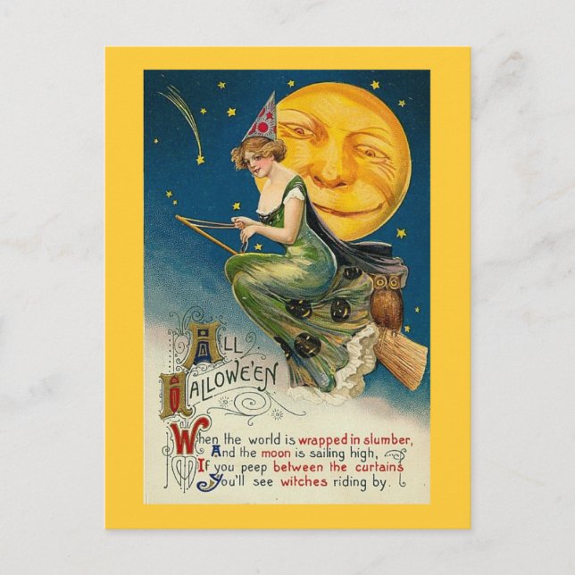 When the World is Wrapped in Slumber Postcard (Front)