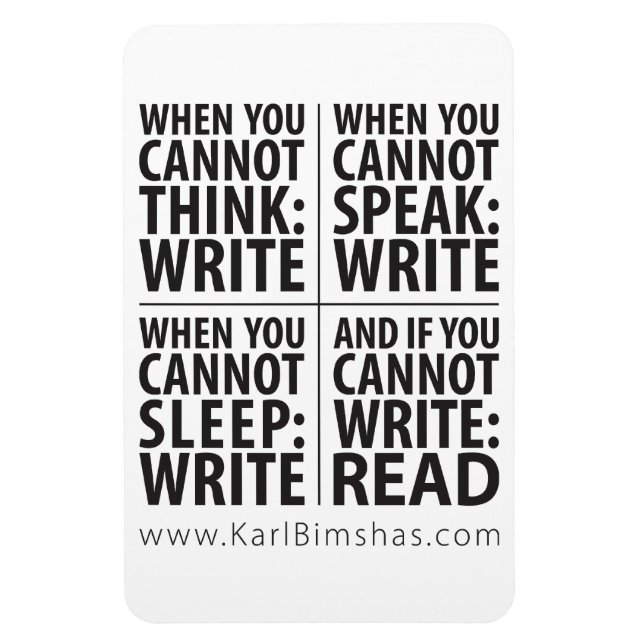 When to Write Magnet (Vertical)