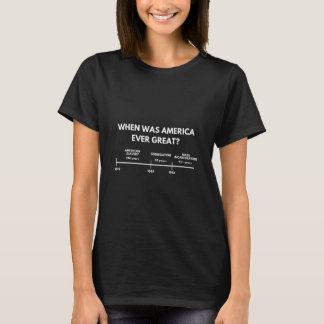 When Was America Ever Great Anti Racist American H T-Shirt