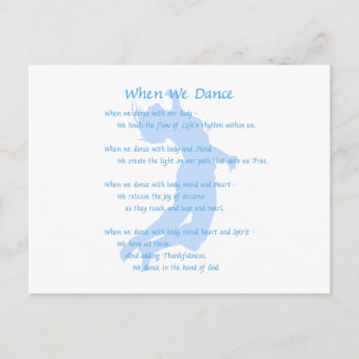 When We Dance Postcard