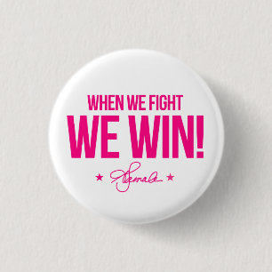 When we fight we win - Kamala 3 Cm Round Badge