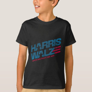 When We Fight We Win Kamala Harris Cat Lady Boho  T-Shirt