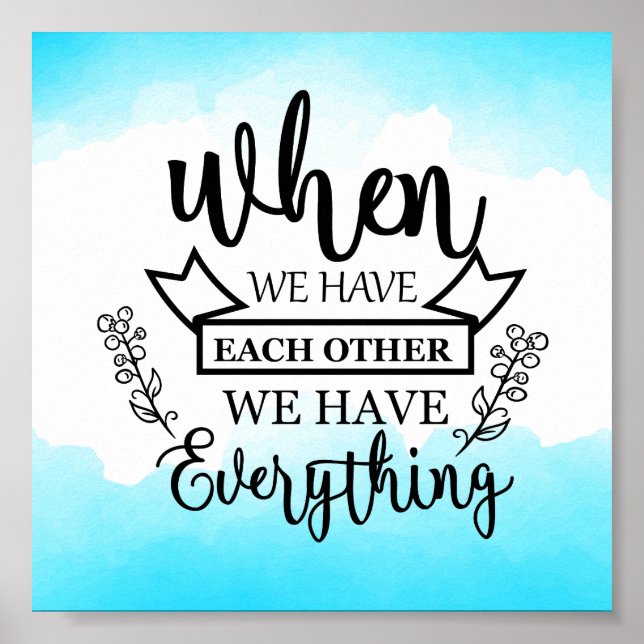 When we have each other.. poster (Front)