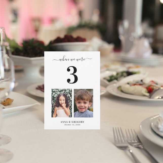 When We Were 3 Childhood Pictures Table Number (Creator Uploaded)