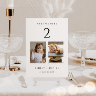 When We Were Age Table Number