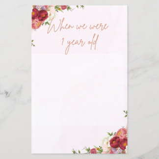 When we Were Age Table Numbers