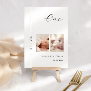 When We Were Age Wedding Table Number Sign